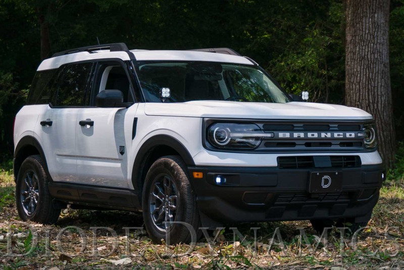 Diode Dynamics 2021 Ford Bronco Sport Stage Series 2in LED Ditch Light Kit- White Combo thumbnail 7