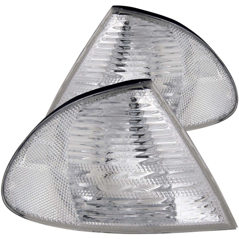 ANZO Corner Lights 1999-2001 BMW 3 Series E46 Euro Corner Lights Chrome thumbnail 5