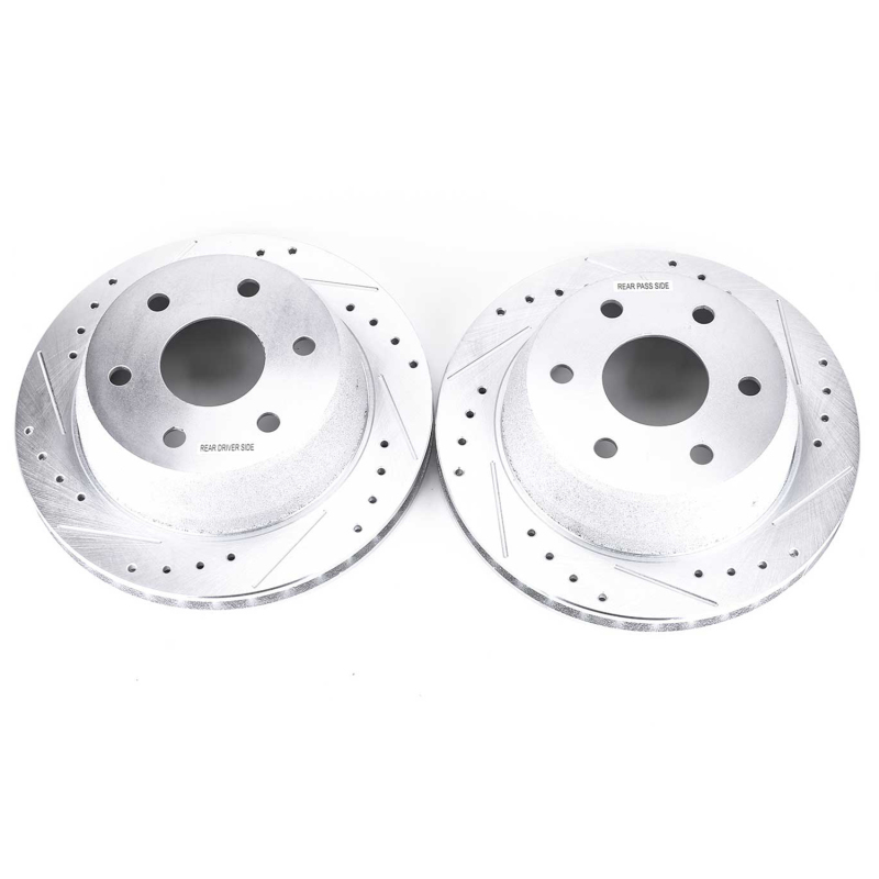 Power Stop 02-06 Cadillac Escalade Rear Evolution Drilled & Slotted Rotors - Pair thumbnail 2