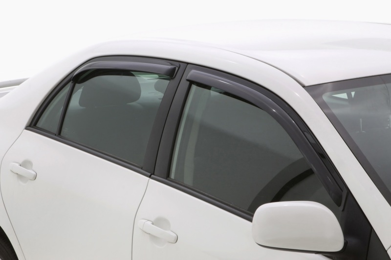 AVS 09-13 Toyota Corolla Ventvisor In-Channel Front & Rear Window Deflectors 4pc - Smoke thumbnail 7