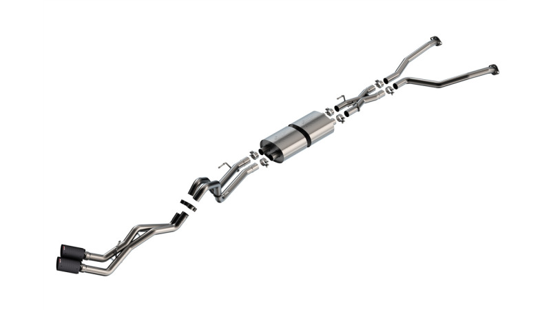 Borla 22-24 Toyota Tundra 3.4L V6 (Inc. Hyb.) Ext. Cab/STD Bed/145.7in WB ATAK Cat-Back - Carbon thumbnail 4
