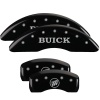 MGP 4 Caliper Covers Engraved Front Buick Engraved Rear Buick Shield Black finish silver ch thumbnail 8