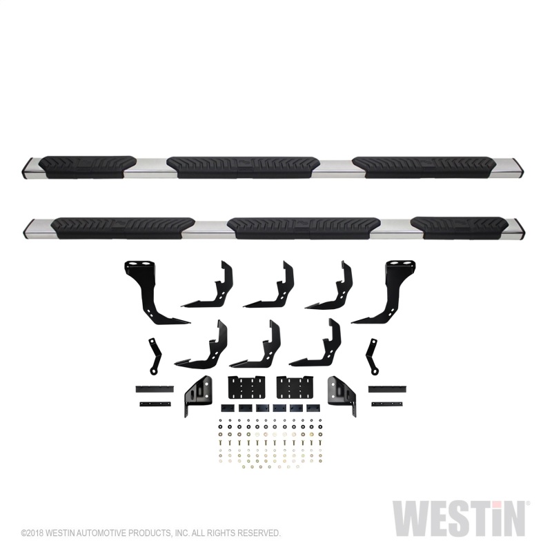 Westin 2019-2026 Chevrolet Silverado/Sierra 1500 Crew Cab (5.5ft) R5 Modular Nerf Step Bars - SS thumbnail 5