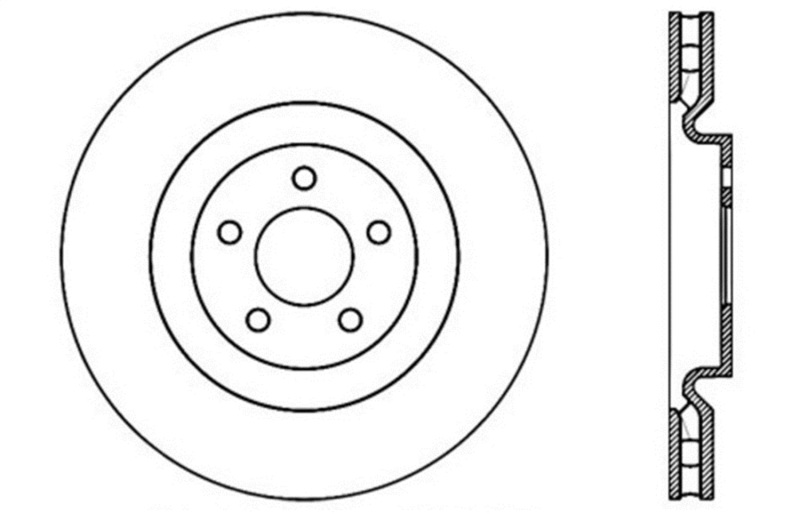 StopTech Slotted & Drilled Sport Brake Rotor thumbnail 3