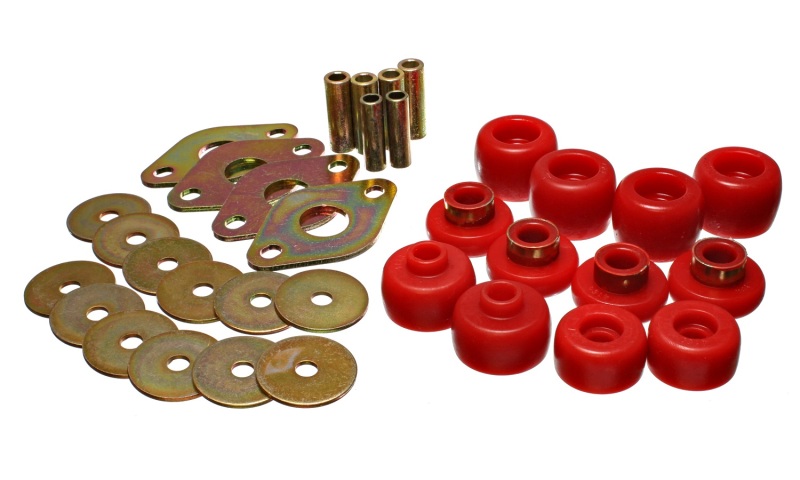 Energy Suspension 93-98 Toyota T100 Red Body Cab Mount Set thumbnail 6