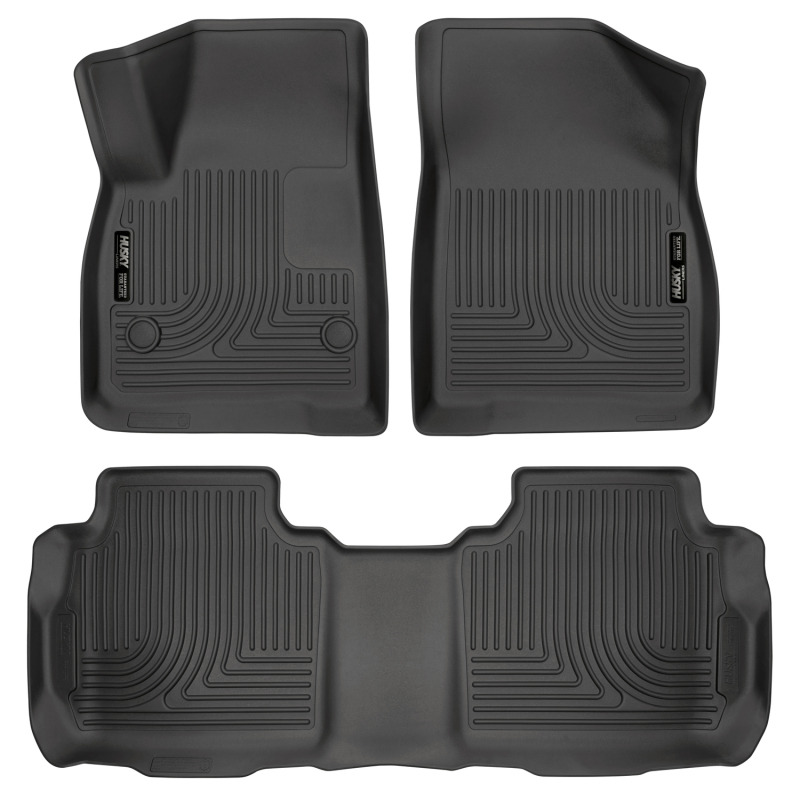 Husky Liners Weatherbeater 17-23 Cadillac XT5 / 17-23 GMC Acadia Front & 2nd Seat Floor Liners - Blk thumbnail 4