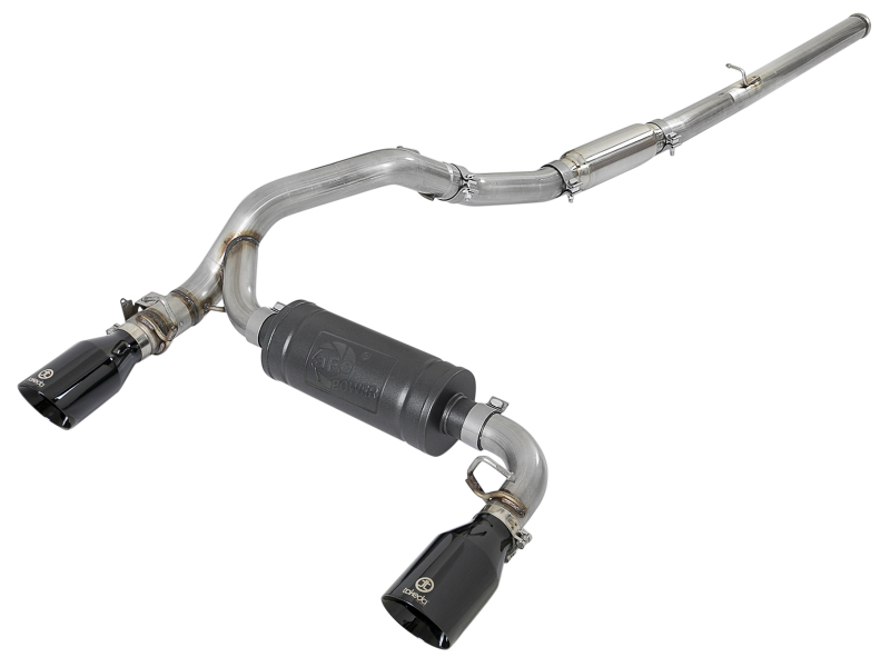 aFe Takeda 3in 304 SS Cat-Back Exhaust System w/ Black Tips 16-18 Ford Focus RS I4-2.3L (t) thumbnail 2