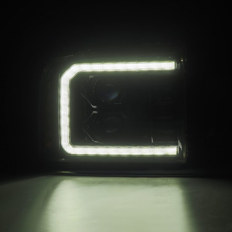 AlphaRex 05-07 Ford Super Duty/Excursion LUXX-Series LED Projector Headlights - Alpha-Black thumbnail 5