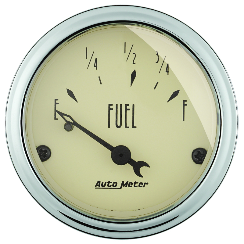 Autometer 2in 73 E/8-12 F Antique Beige Fuel Level Gauge thumbnail 5