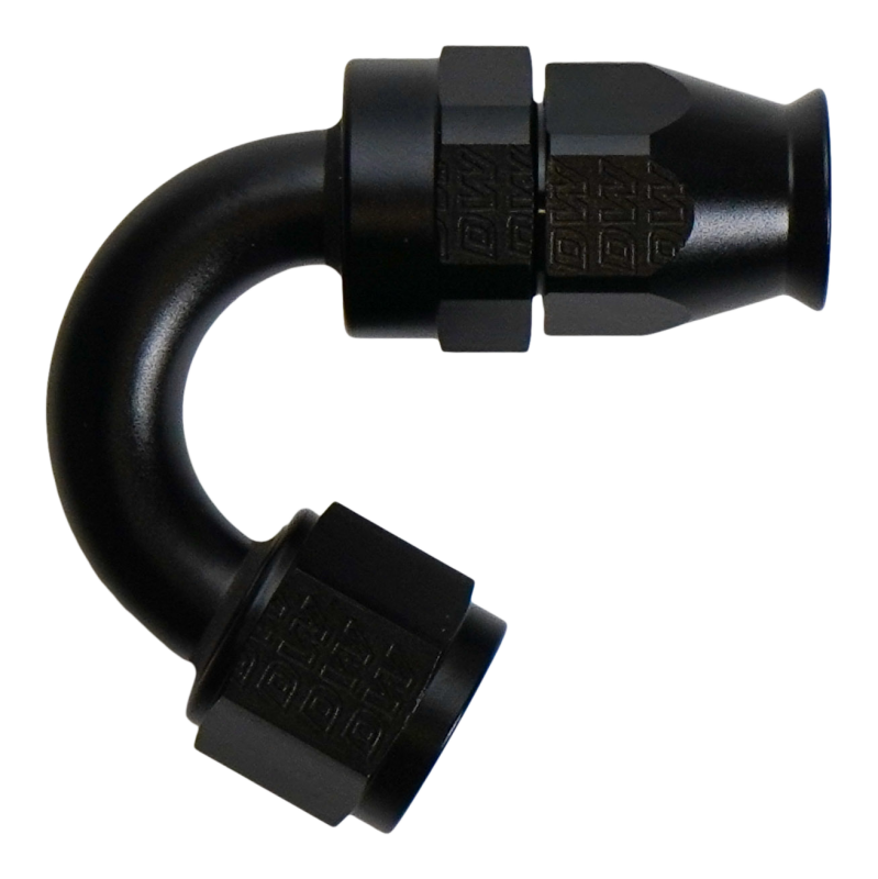8 AN Female Flare Swivel (Incl Ferule/Olive) 150-degree Hose End PTFE