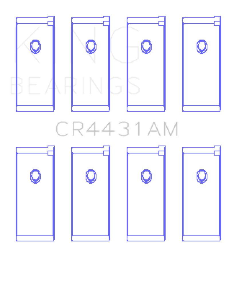 King Engine Bearings Nissan (Size 0.5) Rod Bearing Set thumbnail 3