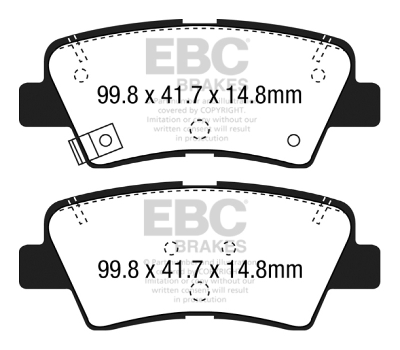 EBC S2 Brake Pad and Rotor Kit (1x ebcUSR7778, 1x ebcDP22188) thumbnail 8