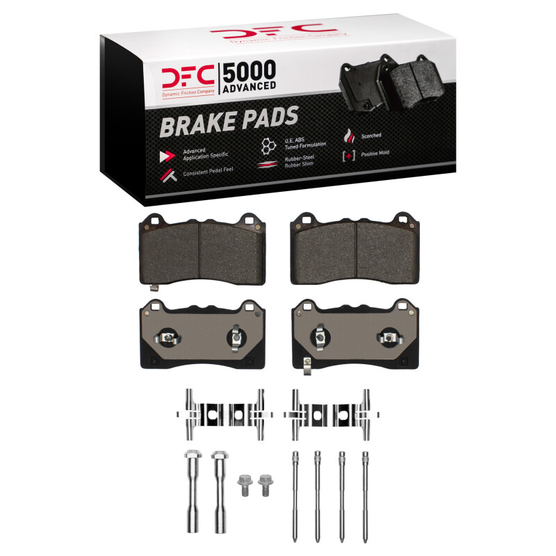 DFC 5000 Advanced Brake Pads - Low Metallic and Hardware Kit
