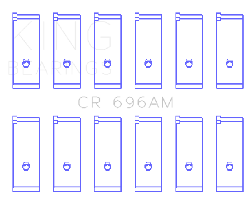 King Engine Bearings Toyota 5ME/5MGE/7MGE/7MGTE Rod Bearing Set - Size +0.25mm thumbnail 4