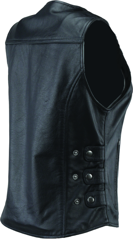 Kuryakyn Leather By River Road Plains Leather Vest Black Womens - Small thumbnail 9