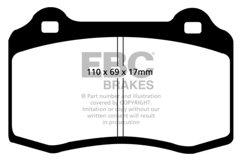 EBC 96-03 Alfa Romeo GTV 3.0 (Brembo) Greenstuff Front Brake Pads thumbnail 3