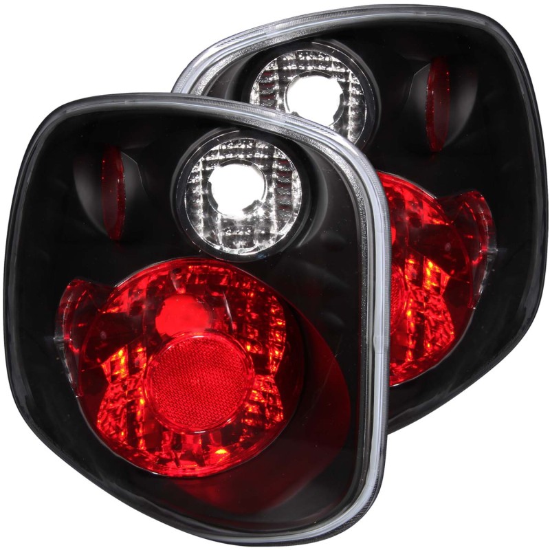 ANZO 1997-2000 Ford F-150 Taillights Black thumbnail 5