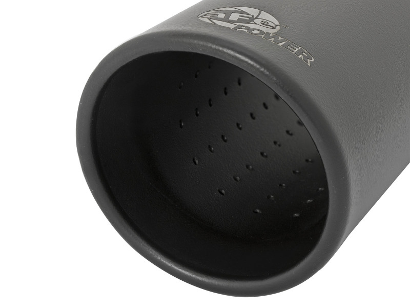 aFe MACH Force-Xp 409 Stainless Steel Clamp-on Exhaust Tip 3in Inlet 4in Outlet - Black thumbnail 6