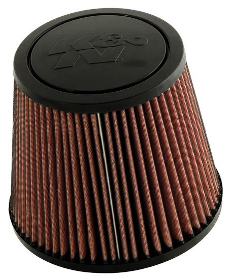 K&N Universal Rubber Filter-Round Tprd 4.875in Flange ID x 9in Base OD x 6.625in Top OD x 7.938in H thumbnail 3