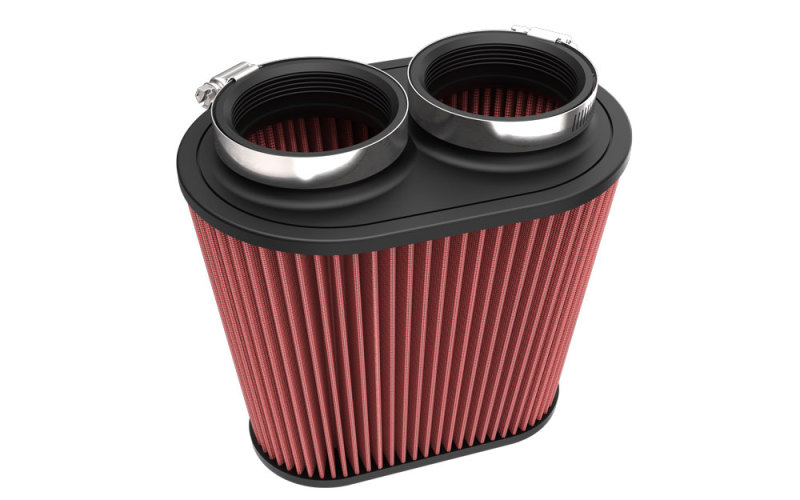 K&N Universal Clamp-On Air Filter 3in Dual Flange 9in x 6in Base 7.5in x 3.688in Top 7.5in Height thumbnail 4