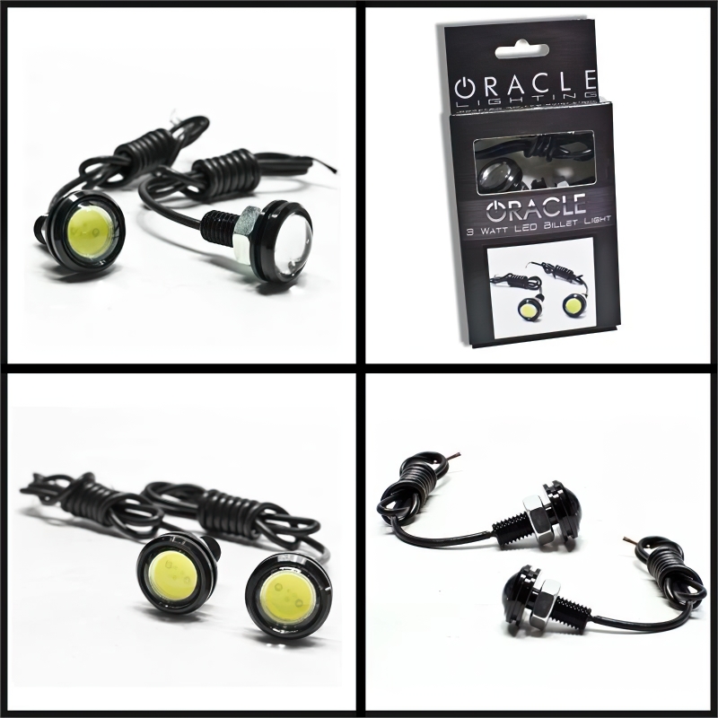 Oracle 3W Universal Cree LED Billet Lights - Red thumbnail 3