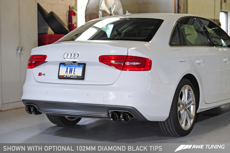 AWE Tuning Audi B8.5 S4 3.0T Track Edition Exhaust - Diamond Black Tips (102mm) thumbnail 8
