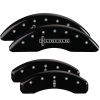 MGP 4 Caliper Covers Engraved Front Lincoln Engraved Rear Star logo Black finish silver ch thumbnail 8