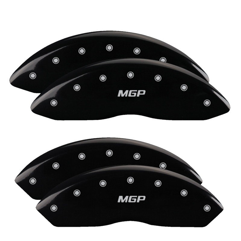 MGP 4 Caliper Covers Engraved Front & Rear MGP Black Finish Silver Char 2012 GMC Savana 2500 thumbnail 8