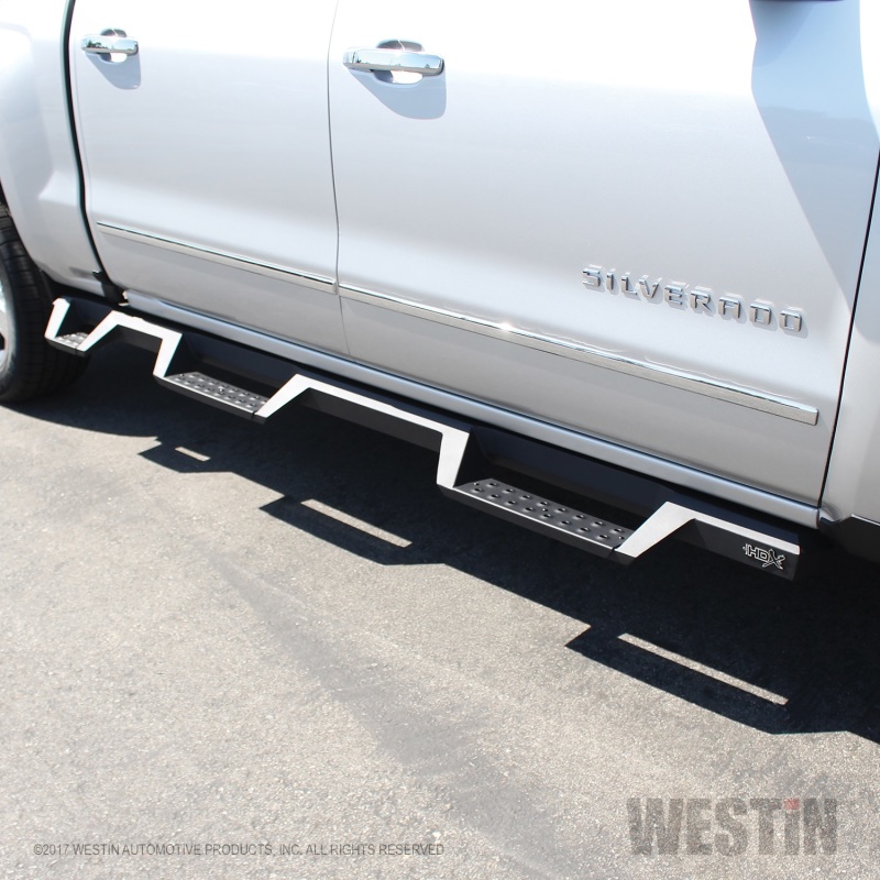 Westin 07-18 Chevrolet Silverado 1500 CC 5.5ft Bed HDX Drop W2W Nerf Step Bars - Tex. Blk thumbnail 6