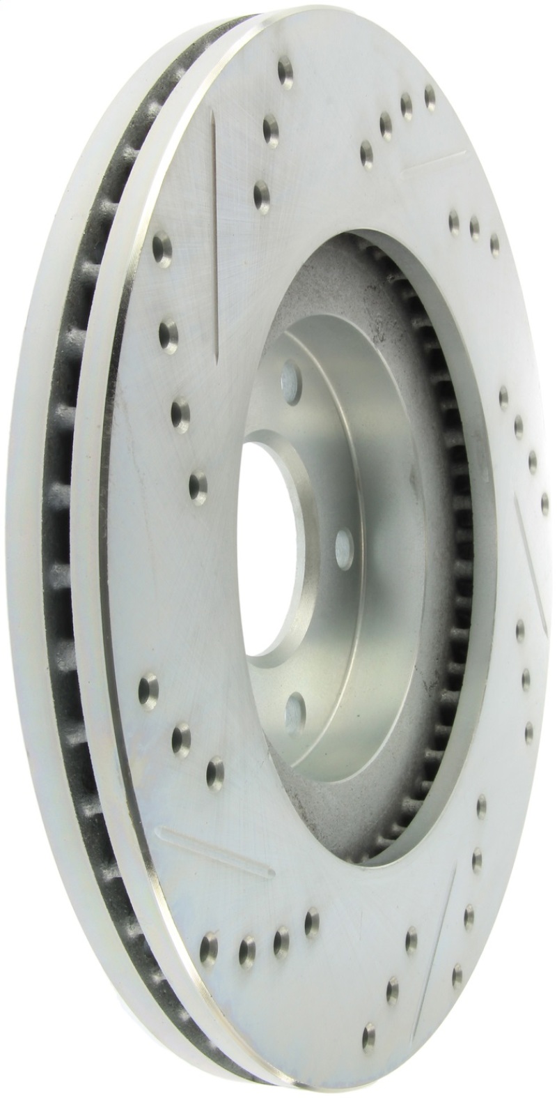 StopTech Select Sport Select Sport Nissan Slotted and Drilled Left Front Rotor thumbnail 3