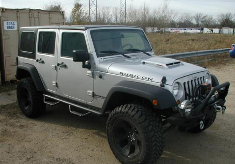 N-Fab Nerf Step 07-17 Jeep Wrangler JK 4 Door All - Tex. Black - W2W - 3in thumbnail 2