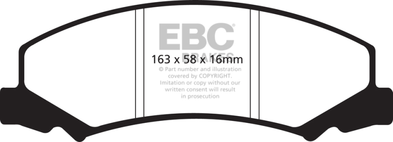 EBC 08-09 Buick Allure (Canada) 5.3 Ultimax2 Front Brake Pads thumbnail 6