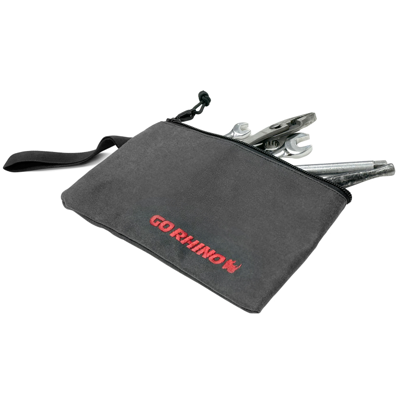 Go Rhino XVenture Gear Zipped Pouch - Large (12in. Wide Pocket / 6.5in. Hand Strap) Canvas - Black thumbnail 8