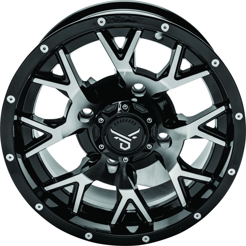 Quadboss Wheels 608578 QuadBoss Barbwire 15X7 - 4+3 - 4/156 - Machined thumbnail 2