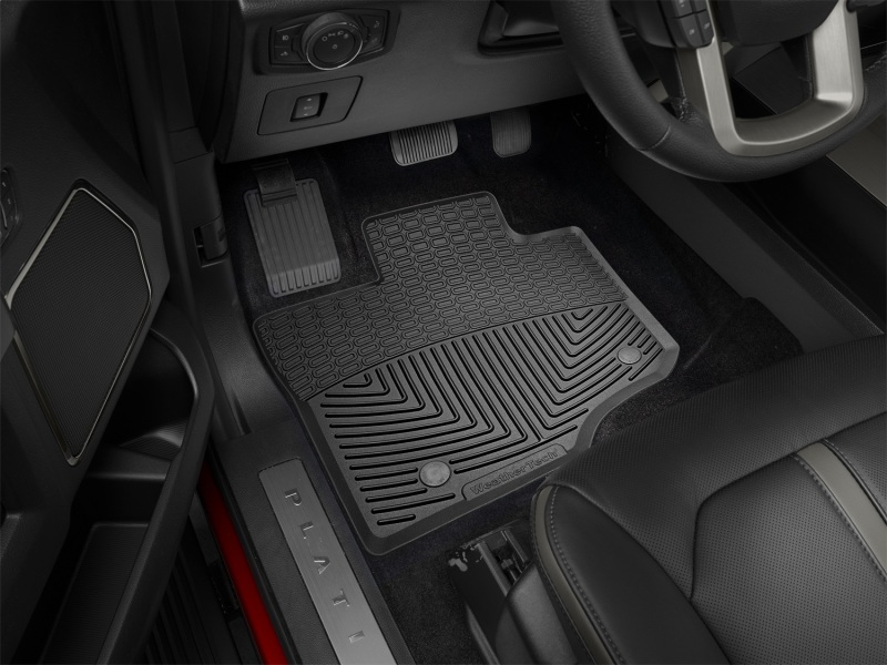 WeatherTech 2015+ Ford F-150 Front Rubber Mats - Black thumbnail 8