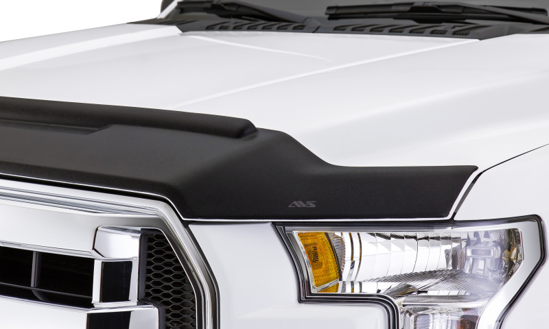 AVS 16-18 Nissan Titan XD Aeroskin II Textured Low Profile Hood Shield - Black thumbnail 7