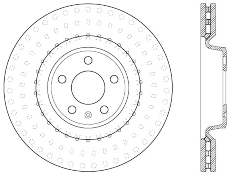StopTech Slotted & Drilled Sport Brake Rotor thumbnail 2