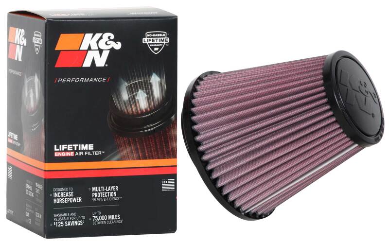 K&N Universal Clamp-On Air Filter 3-1/4in FLG / 5-3/4in B / 3-1/2in T / 5-7/16in H thumbnail 5