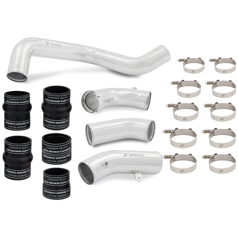 Mishimoto MMINT-DMAX-17KSLP Intercooler Kit, Silver/Polished, fits Chevrolet/GMC 6.6L Duramax L5P 2017-2019