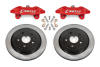 BMR 97-04 Chevrolet Corvette C5 / 05-13 C6 Brake Kit For 15in Conversion Solid Rotors Red Calipers thumbnail 2