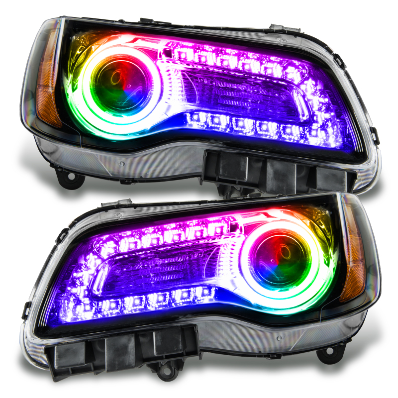 Oracle 11-14 Chrysler 300C SMD HL - Black - NON HID - ColorSHIFT DRL - ColorSHIFT thumbnail 4
