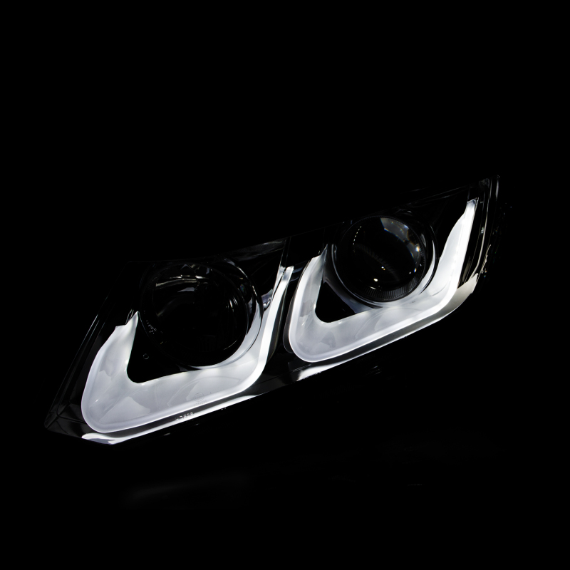 ANZO 2012-2015 Honda Civic Projector Headlights w/ U-Bar Black thumbnail 8