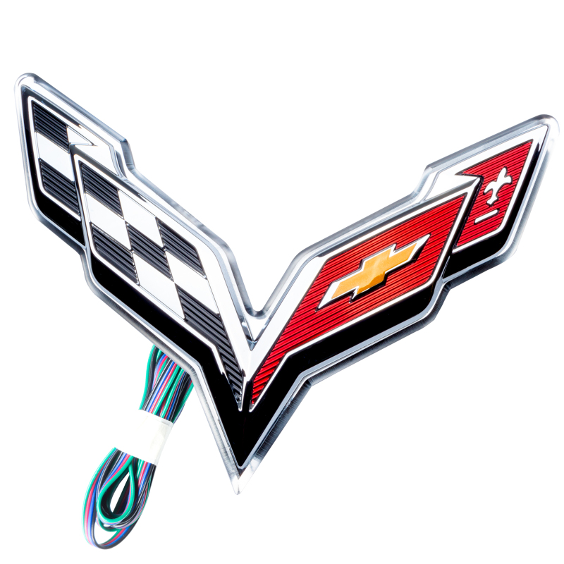 Oracle Corvette C7 Rear Illuminated Emblem - ColorSHIFT thumbnail 3