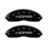 MGP Front set 2 Caliper Covers Engraved Front MOPAR Black finish silver ch thumbnail 7