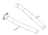 Corsa 2018-2024 Dodge Durango SRT Sport to Xtreme Non-Resonated Head Pipe Conversion Kit thumbnail 3