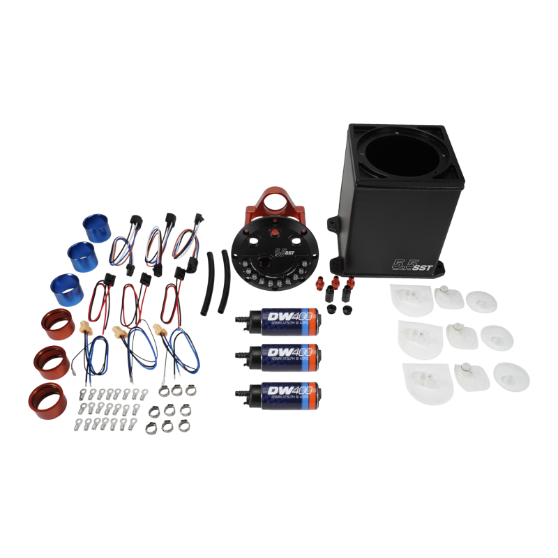 DeatschWerks 5.5L Modular Surge Tank Includes 3 DW400 Fuel Pumps thumbnail 4