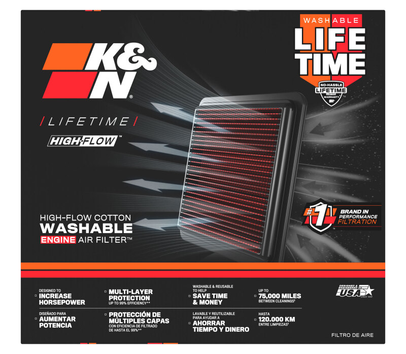 K&N Daewoo Leganza L4-2.0/2.2L F/I 98-02