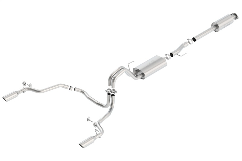 Borla 15-16 Ford F-150 3.5L EcoBoost Ext. Cab Std. Bed Catback Exhaust S-Type Single Split Rear Exit thumbnail 4