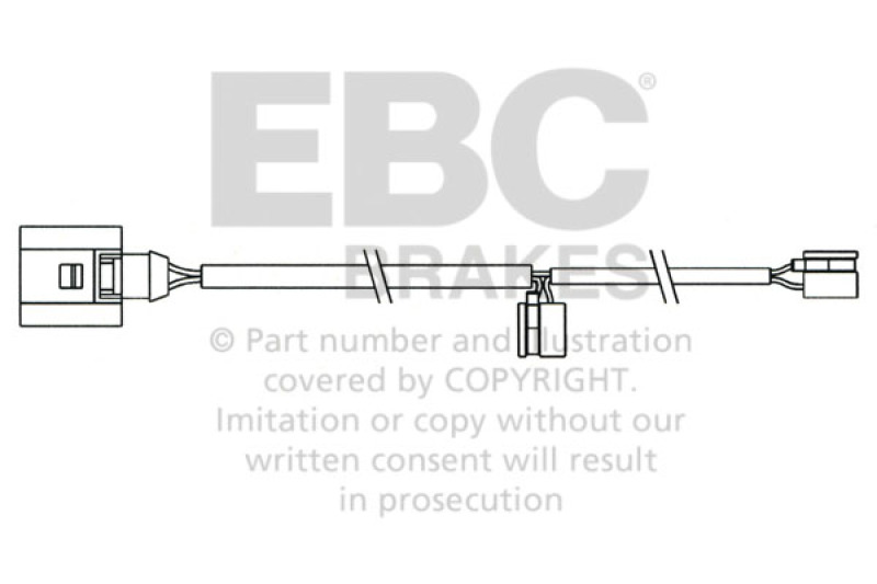 EBC 2008 Porsche Cayenne (1st Gen) 4.8L Turbo Rear Wear Leads thumbnail 2