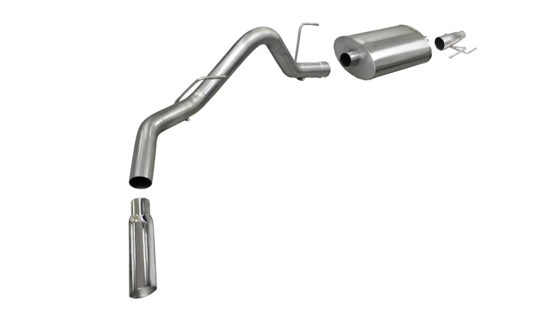 Corsa 2011-2014 -13 Ford F-150 EcoBoost 3.5L V6 Polished Sport Cat-Back Exhaust thumbnail 4